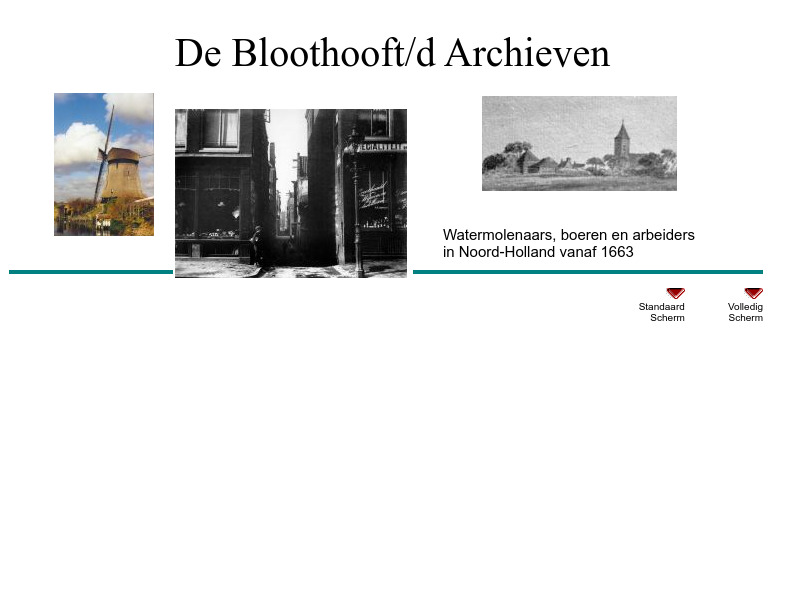 Screenshot van website