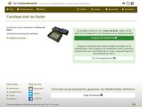 Screenshot van website