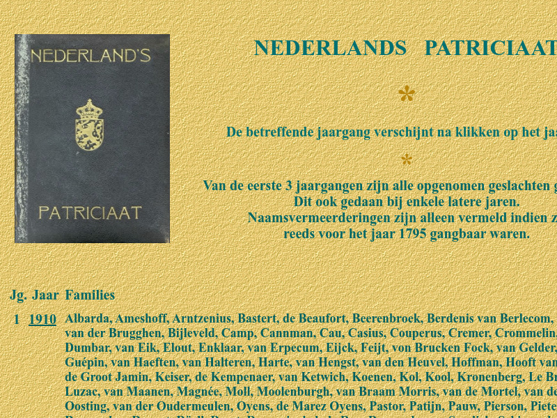 Screenshot van website